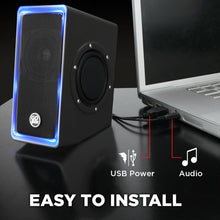Load image into Gallery viewer, GOgroove SonaVERSE O2i USB‑Powered LED Speaker Driver 2.0 – 14 W Peak