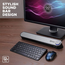 Load image into Gallery viewer, GOgroove SonaVERSE UBR Sound Bar USB‑Powered 6 W RMS / 12 W Peak