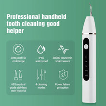 Load image into Gallery viewer, Ultrasonic Dental Scaler Electric Visual Teeth Cleaner Tooth Whitening Sonic Stone Plaque Scalers Tartar Stains Calculus Remover