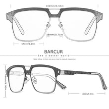 Load image into Gallery viewer, BARCUR Polarized Men’s Sunglasses – Fashionable Square Stainless Steel Frame UV400 Protection Anti-Reflective Outdoor Sports & Driving Eyewear – Original Design Casual Style with Premium Polycarbonate Lenses