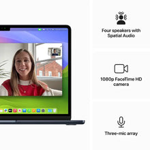 Load image into Gallery viewer, MacBook Air (2024) 13-inch – Apple M3 8-Core GPU – 8GB RAM 256GB SSD | Midnight