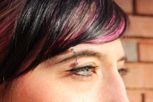 Load image into Gallery viewer, Crystal Clear Ferido Ball Eyebrow Ring Created with Crystals
