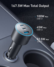 Load image into Gallery viewer, Anker Nano Car Charger (167.5W, 3 Ports)