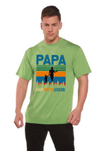 Load image into Gallery viewer, Papa Man, Myth, Legend Men's Bamboo Viscose/Organic Cotton Short Sleeve Graphic T-Shirt