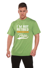Load image into Gallery viewer, I'm not Retired Men's Bamboo Viscose/Organic Cotton Short Sleeve Graphic T-Shirt