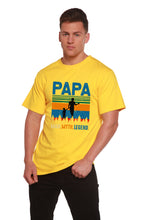 Load image into Gallery viewer, Papa Man, Myth, Legend Men's Bamboo Viscose/Organic Cotton Short Sleeve Graphic T-Shirt