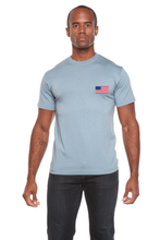 Load image into Gallery viewer, American Flag Men's Bamboo Viscose/Organic Cotton Short Sleeve Graphic T-Shirt