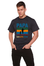 Load image into Gallery viewer, Papa Man, Myth, Legend Men's Bamboo Viscose/Organic Cotton Short Sleeve Graphic T-Shirt