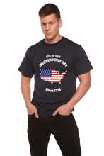 Load image into Gallery viewer, 4th of July Men's Bamboo Viscose/Organic Cotton Short Sleeve Graphic T-Shirt