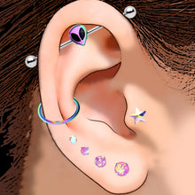 Load image into Gallery viewer, Cosmic Purple Ear Curation