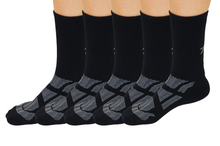 Load image into Gallery viewer, Be Like Bamboo Viscose Crew Socks Unisex Black Color - 5-pack