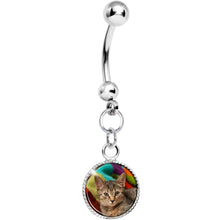 Load image into Gallery viewer, Custom Dangle Full Color Photo Belly Ring