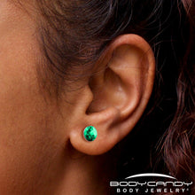 Load image into Gallery viewer, Moon Glow in the Dark Stud Earrings