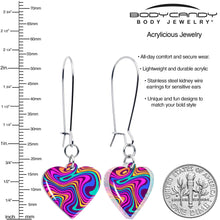 Load image into Gallery viewer, Swirling Heart Dangle Earrings by Onyx O