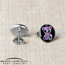 Load image into Gallery viewer, Attitude Teddy Bear Stud Earrings by Onyx O