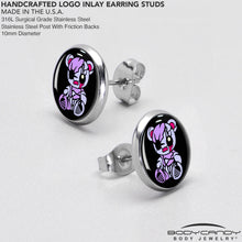 Load image into Gallery viewer, Attitude Teddy Bear Stud Earrings by Onyx O