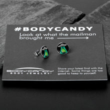 Load image into Gallery viewer, Alien UFO Dinosaur Abduction Stud Earrings Set by Onyx O