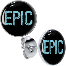 Load image into Gallery viewer, Epic Blue Stud Earrings