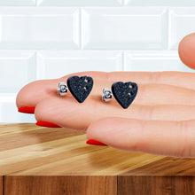 Load image into Gallery viewer, Glitter Heartbreaker Broken Heart Stud Earrings