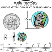Load image into Gallery viewer, Cute Biting Baby Hippo Stud Earrings