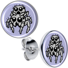 Load image into Gallery viewer, Leaping Leapfrog Spiders Stud Earrings by Onyx O