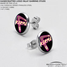 Load image into Gallery viewer, Karmic Boomerang Stud Earrings by Onyx O