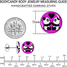Load image into Gallery viewer, Panda Love Stud Earrings by Onyx O