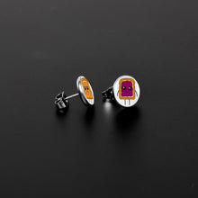 Load image into Gallery viewer, PB and J Peanut Butter and Jelly Sandwich Stud Earrings by Onyx O