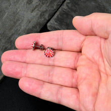 Load image into Gallery viewer, Holiday Peppermint Candy Stud Earrings