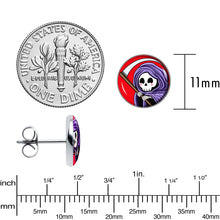 Load image into Gallery viewer, Grim Reaper Stud Earrings by Onyx O