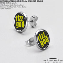 Load image into Gallery viewer, RIZZ GOD Stud Earrings by Onyx O