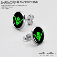 Load image into Gallery viewer, Shaka Hand Stud Earrings by Onyx O