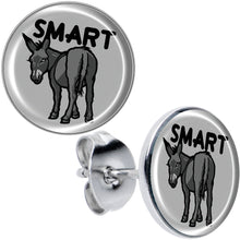 Load image into Gallery viewer, Donkey Smart Ass Stud Earrings by Onyx O