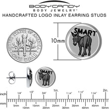 Load image into Gallery viewer, Donkey Smart Ass Stud Earrings by Onyx O