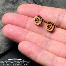 Load image into Gallery viewer, Custom Animal Jewelry Earrings Paw Print Personalized Stud Earrings