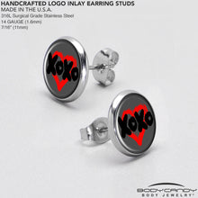 Load image into Gallery viewer, XOXO Heart Stud Earrings by Onyx O