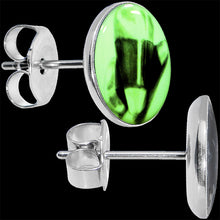 Load image into Gallery viewer, Classic Candy Corn Glow in the Dark Stud Earrings