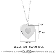Load image into Gallery viewer, Custom Photo Sliding Locket Heart Pendant Necklace