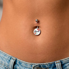 Load image into Gallery viewer, Custom Floral Personalized Name Belly Ring