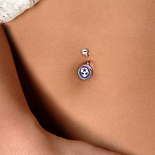 Load image into Gallery viewer, Star Tie Dye Alien Belly Ring