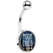 Load image into Gallery viewer, Moon Child Belly Ring