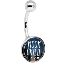 Load image into Gallery viewer, Moon Child Belly Ring