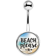 Load image into Gallery viewer, Tropical Paradise Beach Please Belly Ring