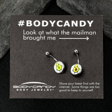 Load image into Gallery viewer, Avocado Oh BFF Set of 2 Belly Rings by Onyx O