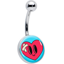 Load image into Gallery viewer, Bandaged Heartbreak Heart Belly Ring by Onyx O