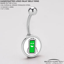 Load image into Gallery viewer, Battery Full Belly Ring by Onyx O