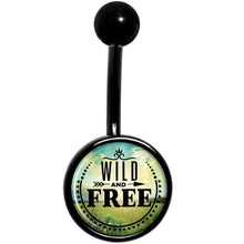 Load image into Gallery viewer, Wild and Free Black Belly Ring
