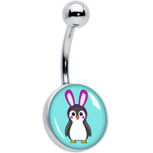 Load image into Gallery viewer, Bunny Penguin Belly Ring by Onyx O