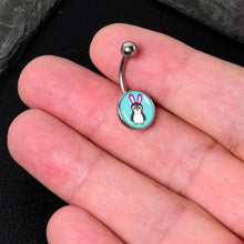 Load image into Gallery viewer, Bunny Penguin Belly Ring by Onyx O