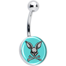 Load image into Gallery viewer, Bunny and Crossbones Belly Ring by Onyx O